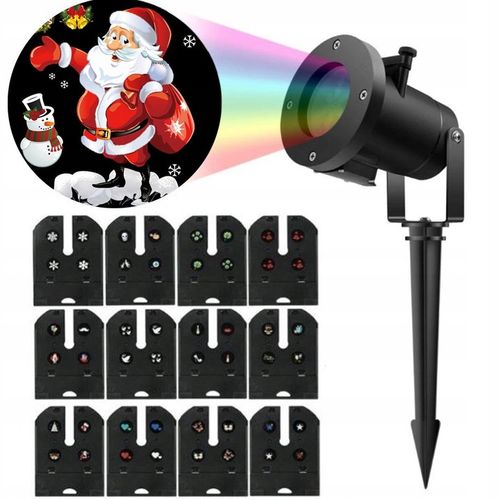 PROJEKTOR LASEROWY ŚWIĄTECZNY NA DOM RZUTNIK IP65 na Arena.pl