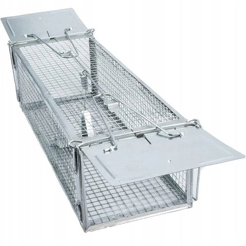 DUŻA ŻYWOŁAPKA NA MYSZY SZCZURY WYDRY ŁASICE KUNY PUŁAPKA ŁAPKA na Arena.pl