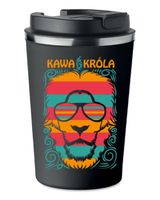 Kubek Termiczny Premium z Nadrukiem KAWA KRÓLA prezent 350ml 0,35l KT_012
