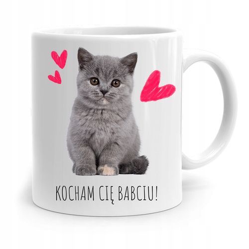 Kubek Dla Babci Na Urodziny Kocham Cię Babciu Z Nadrukiem Ze Zdjęciem na Arena.pl