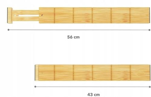 4x BAMBUSOWY ORGANIZER DO SZUFLADY SEPARATOR PRZEGRÓDKA Z 9 na Arena.pl