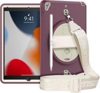 Etui do iPad Mini 5/4 7.9" z Podstawką i Paskiem na Ramię Fioletowe