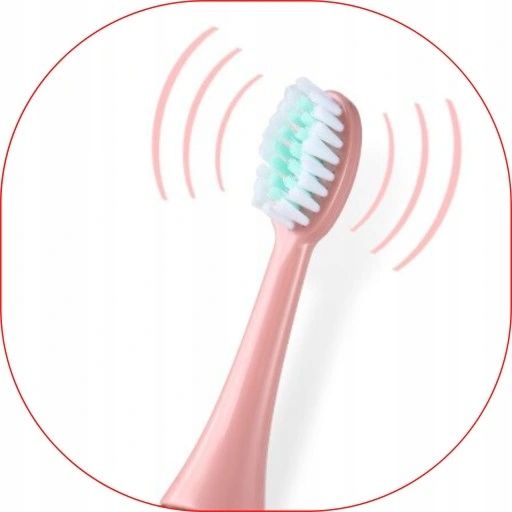 SZCZOTECZKA SONICZNA DO ZĘBÓW DLA DZIECI ELEKTRYCZNA FIOLET+KOŃCÓWKI+GRATIS zdjęcie 5