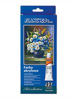 farba akrylowa flamingo line 12 kolorów x 12 ml 359920