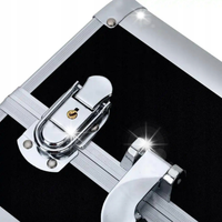 ELEGANCKI KUFER KUFEREK NA KOSMETYKI ORGANIZER EXCLUSIVE WALIZKA CZARNY SRE