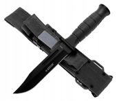 NÓŻ MYŚLIWSKI Taktyczny WOJSKOWY Survivalowy KABURA Osełka N140