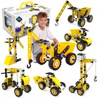 KREATYWNE EDUKACYJNE KLOCKI KONSTRUKCYJNE POJAZDY KONSTRUKTOR 8W1 PREZENT