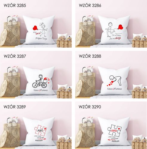 Poduszka z nadrukiem PREZENT na WALENTYNKI LOVE na Arena.pl