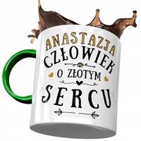 Kubek Zielony Dla Anastazji Przyjaciółki Prezent Z Nadrukiem Ze Zdjęciem