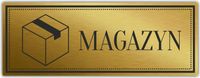 Tabliczka Złota Srebrna na drzwi MAGAZYN