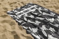 RĘCZNIK Białe kwiaty z twoim dowolnym tekstem 100x50cm 011C