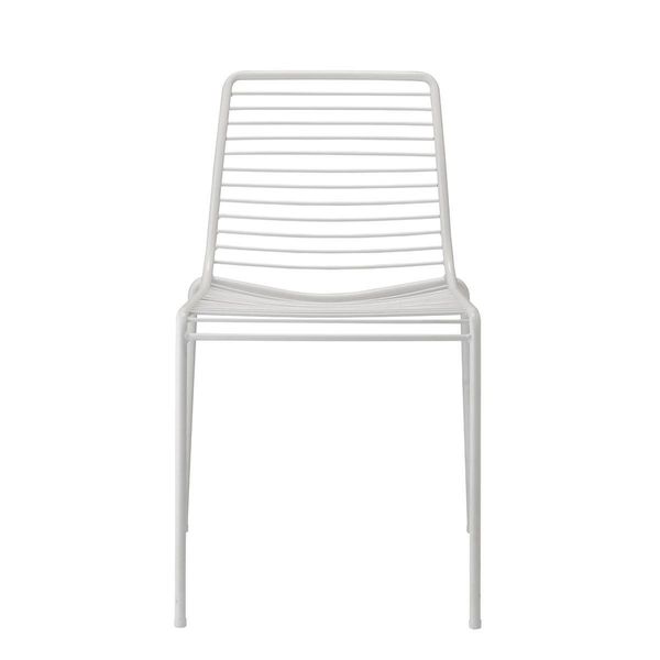 Krzesło Summer białe metalowe zdjęcie 3
