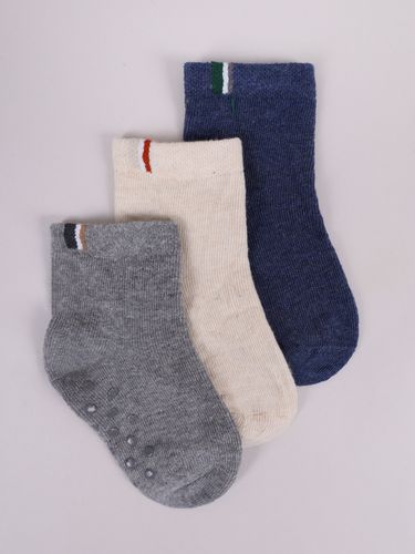 Skarpety niemowlęce bawełniane chłopięce z ABS 3PAK 6-12 miesięcy YOCLUB na Arena.pl