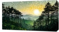 Obraz 70x40cm Mozaika Dźwięków Przyrody