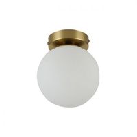 KINKIET ZŁOTY STAL SZKŁO IP20 35W 15X18CM