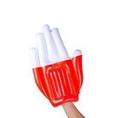 TG17362 RĘKAWICA KIBICKA POLSKA WIELKA DMUCHANA ŁAPA