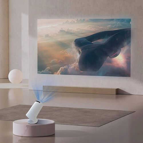 PROJEKTOR RZUTNIK ANDROID TV WIFI MINI 4K PRZENOŚNY SMART GŁOŚNIK OBROTOWY na Arena.pl