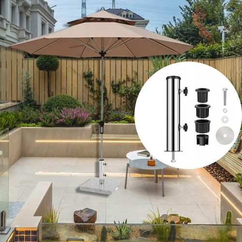 Podstawa parasola Stojak Rurka pasuje do 6 cm słupka Stal do podwórka na Arena.pl