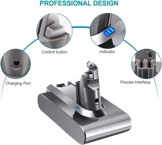 AKUMULATOR DO ODKURZACZA DYSON V6 DC62 DC58 DC59 DC61 21,6 V 4600 mAh zdjęcie 2