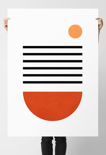 Plakat geometryczny boho styl 21x29,7 cm A4 na Arena.pl