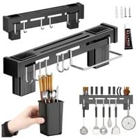 Wieszak organizer uchwyt ścienny reling kucheny na przybory kuchenne noże