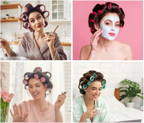 ZESTAW WAŁKI DO WŁOSÓW NA RZEPY DUŻO WAŁKÓW - 34 ELEMENTY na Arena.pl