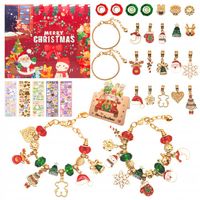 KALENDARZ ADWENTOWY ZESTAW DO ROBIENIA BRANSOLETEK DIY DLA DZIECI PREZENT