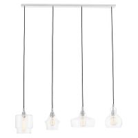 LAMPA wisząca LONGIS 10523409 Kaspa metalowa OPRAWA listwa ZWIS szklany przezroczysty