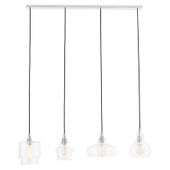 LAMPA wisząca LONGIS 10523409 Kaspa metalowa OPRAWA listwa ZWIS szklany przezroczysty
