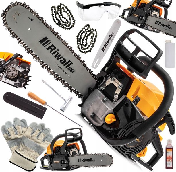 Mocna Piła Spalinowa Łańcuchowa Pilarka olej STIHL Zestaw Prowadnica Łańcuc zdjęcie 1