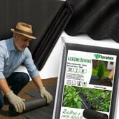 Mocna AGROTKANINA 120g 2x10m CZARNA UV AGROWŁÓKNINA MATA ANTYCHWASTOWA