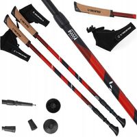 KIJE DO NORDIC WALKING SEKCYJNE SKŁADANE KUBE PRO 66-135 cm VIKING