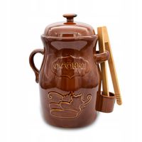 2 x BECZKA KAMIONKOWA DO KISZENIA 3.5L HERMETYCZNA do ogórków kapusty kamio