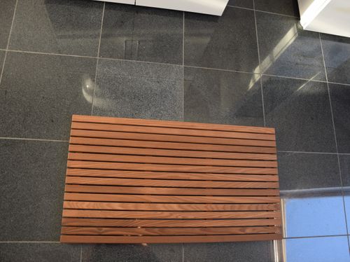 Mata z termowanego drewna jesionowego 75x 40 x 2,7cm na Arena.pl