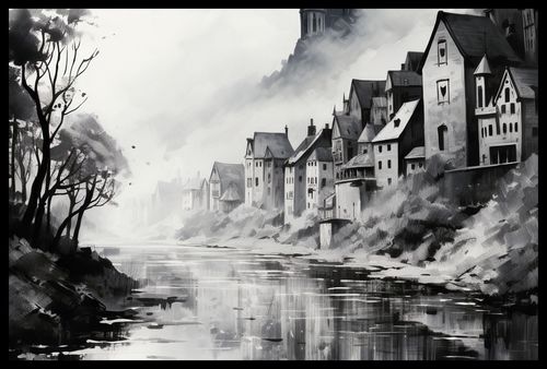 Plakat 60x40cm Mglisty Refleks na Arena.pl