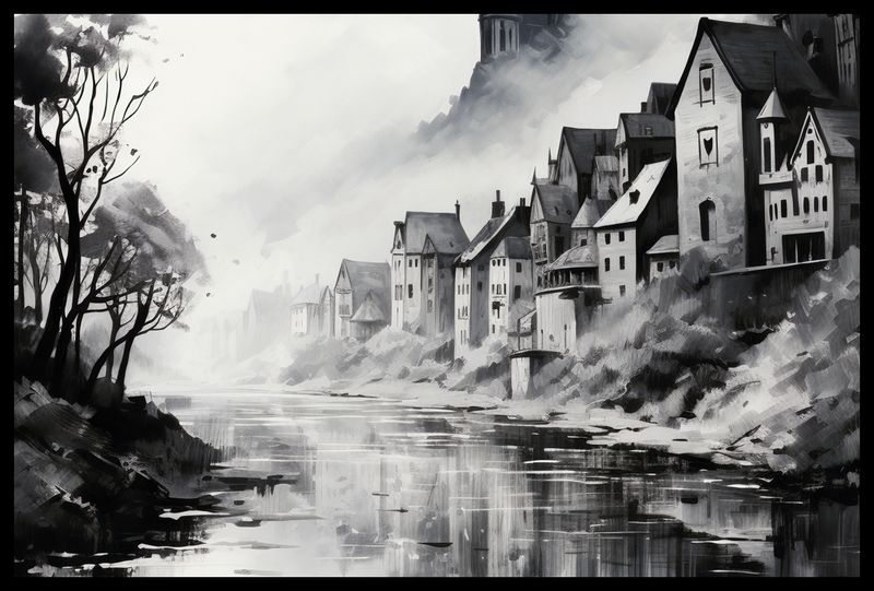 Plakat 60x40cm Mglisty Refleks zdjęcie 2