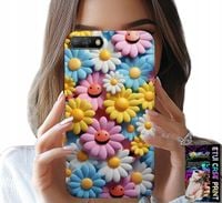 ETUI DO HUAWEI Y6 2018 - KOLOROWE KWIATKI, STOKROTKI FUTERAŁ CASE