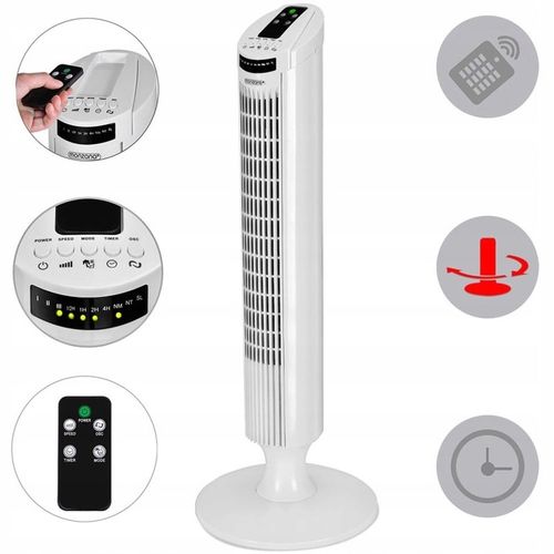 WENTYLATOR KOLUMNOWY STOJĄCY PODŁOGOWY PILOT na Arena.pl