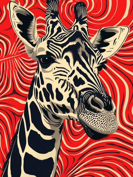 Plakat 60x80cm Wzrok Żyrafy zdjęcie 1