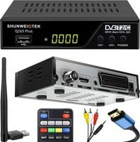 DEKODER CYGROWY Shunweiqtek Q265 Plus tuner DVB T2, Wi-Fi USB nagrywanie