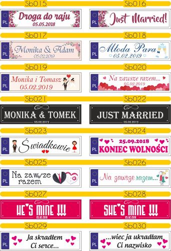 TABLICA ŚLUBNA dekoracyjna rejestracyjn na ślub IMION DATA TWÓJ NAPIS na Arena.pl