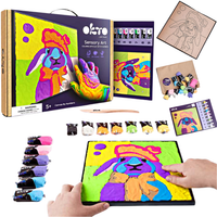 Zestaw Kreatywny Artystyczny Obrazek Królik Plastelina Piankolina Okto