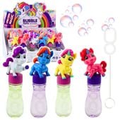 Bańki Mydlane Jednorożec Ruchoma Figurka Kolorowy 14cm Mix