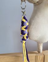 uwiąz dla hobby horse ze sznurka - fiolet/ ciemny fiolet/ żółty