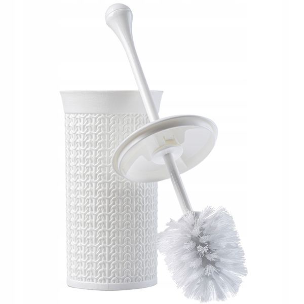 SZCZOTKA TOALETOWA Z POJEMNIKEM ZAMYKANA KOLORY zdjęcie 3