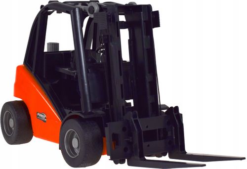 Duży wózek widłowy z ruchomymi elementami dźwigiem realistyczny model auto na Arena.pl