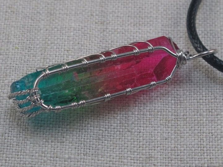 WISIOREK kamień KWARC TĘCZOWY drzewo ŻYCIA [W301] zdjęcie 4