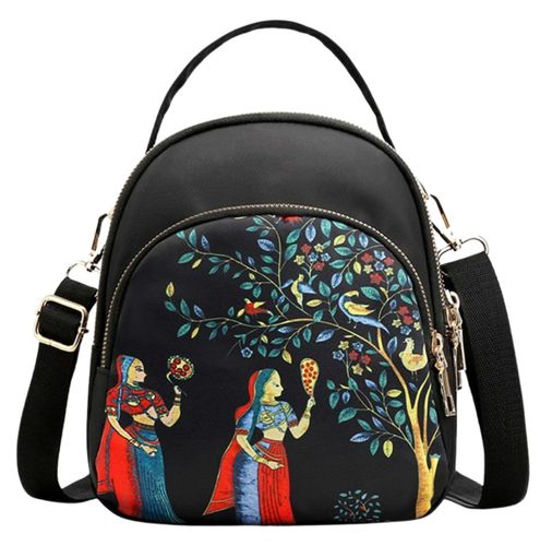 Mały plecak damski 2w1 torebka na ramię czarny plecaczek miejski na Arena.pl