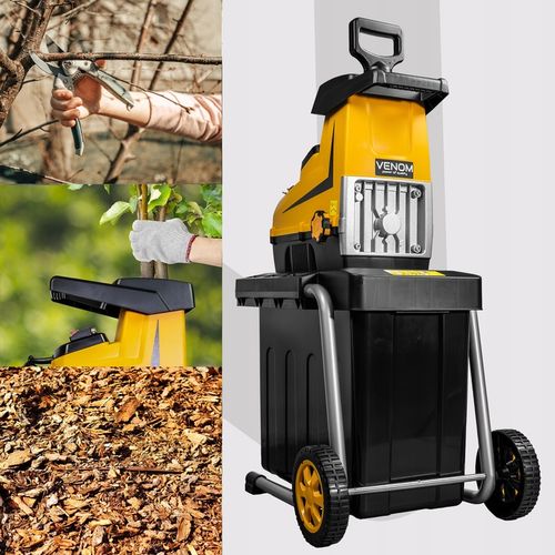 ROZDRABNIACZ ELEKTRYCZNY RĘBAK DO GAŁĘZI PRO MOCNY SILNIK ZBIORNIK 60L na Arena.pl