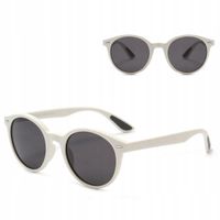 Juniorskie 8-13 lat Okulary przeciwsłoneczne z Polaryzacją UV400 BIAŁE